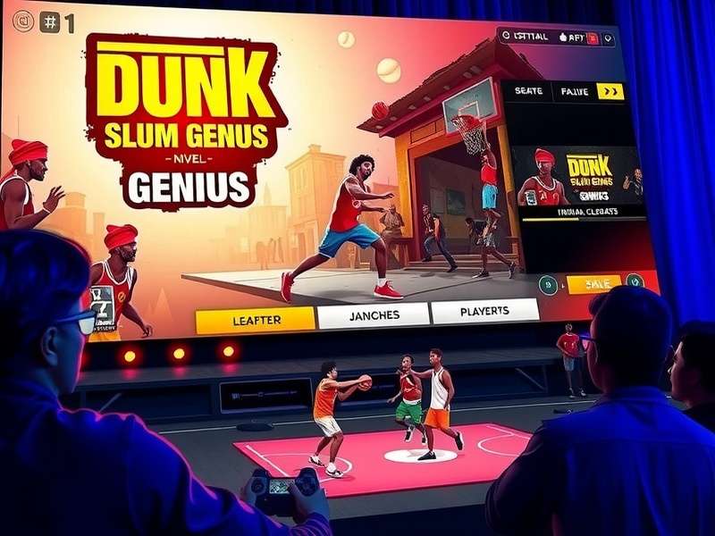 Dunk Slum Genius player customization screen showing traditional Indian street wear