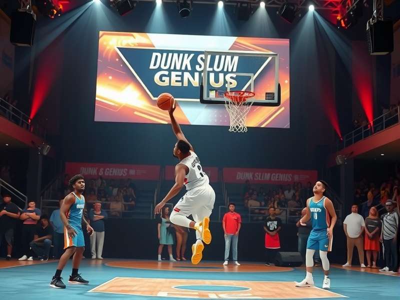 Dunk Slum Genius esports tournament with Indian players competing on stage